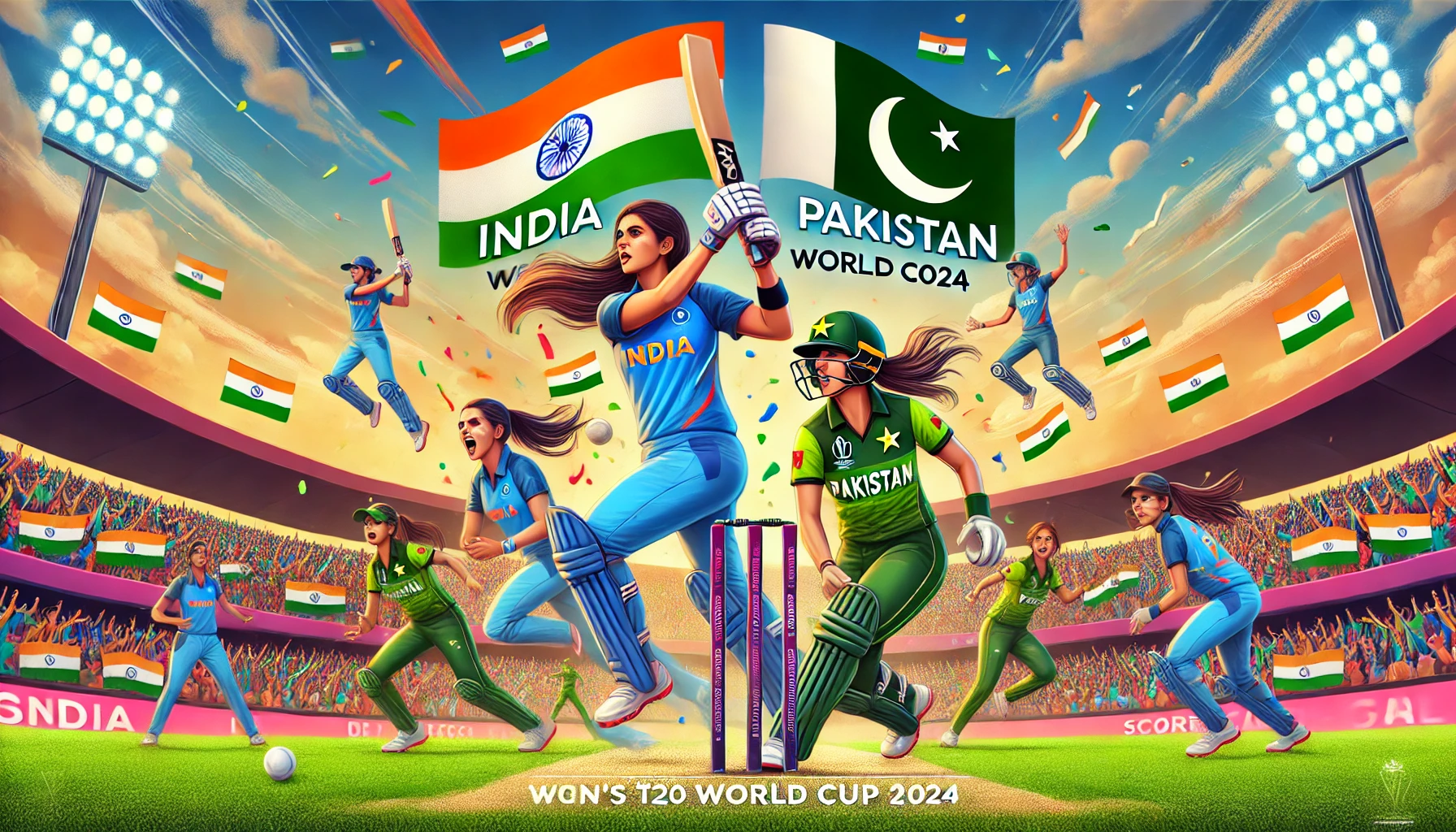 India and Pakistan womens world cup 2024